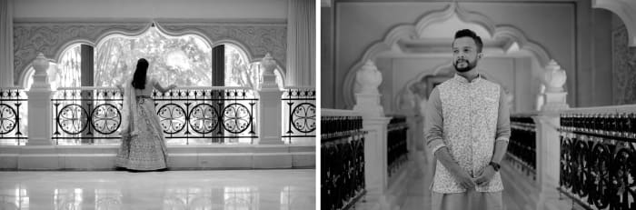 The Ritz-Carlton Bangalore outdoor pre-function area decorated for wedding reception in Residency Road — Panigrahana
