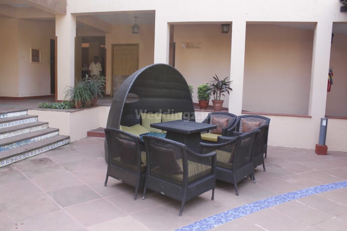 Lemon Tree Amarante Beach Resort Goa candlelit wedding dinner by the pool — Panigrahana