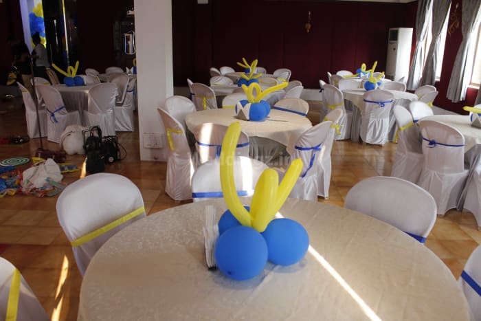 Acacia Palms Resort Benaulim Goa banquet hall wedding setup with elegant decor — Panigrahana