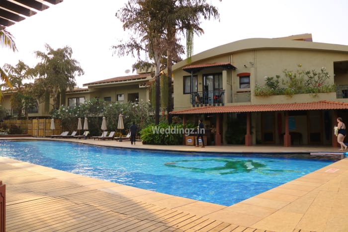 Betalbatim Beach Estate South Goa wedding reception on Praia Brança indoor hall — Panigrahana