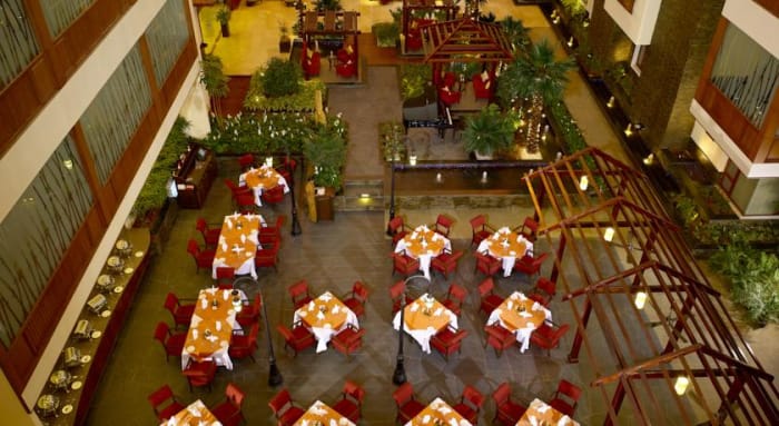 The Paul Bangalore mandap setup for traditional Indian wedding — Panigrahana