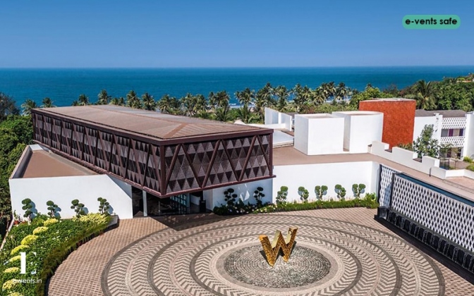 Wedding reception with ocean views in Goa