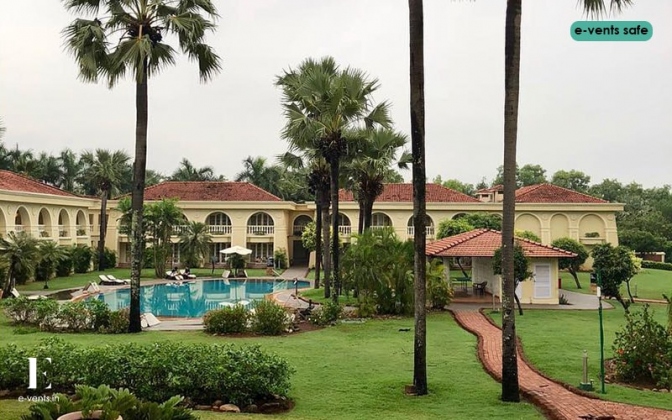 Floral mandap decor at a Goa beach wedding