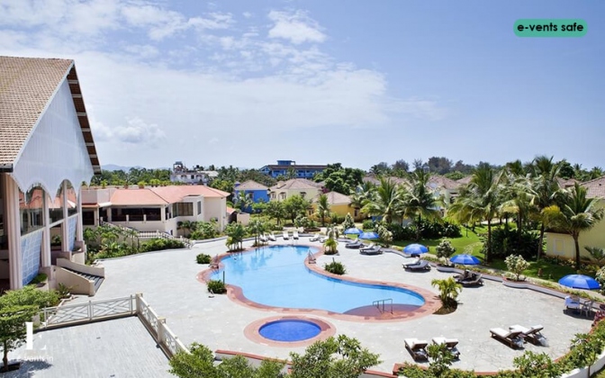Radisson Blu Cavelossim Goa resort exterior and beachfront with sunset views — Panigrahana