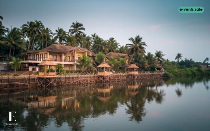Riva Beach Resort Goa beachfront wedding venue on Sernabatim Beach South Goa — Panigrahana