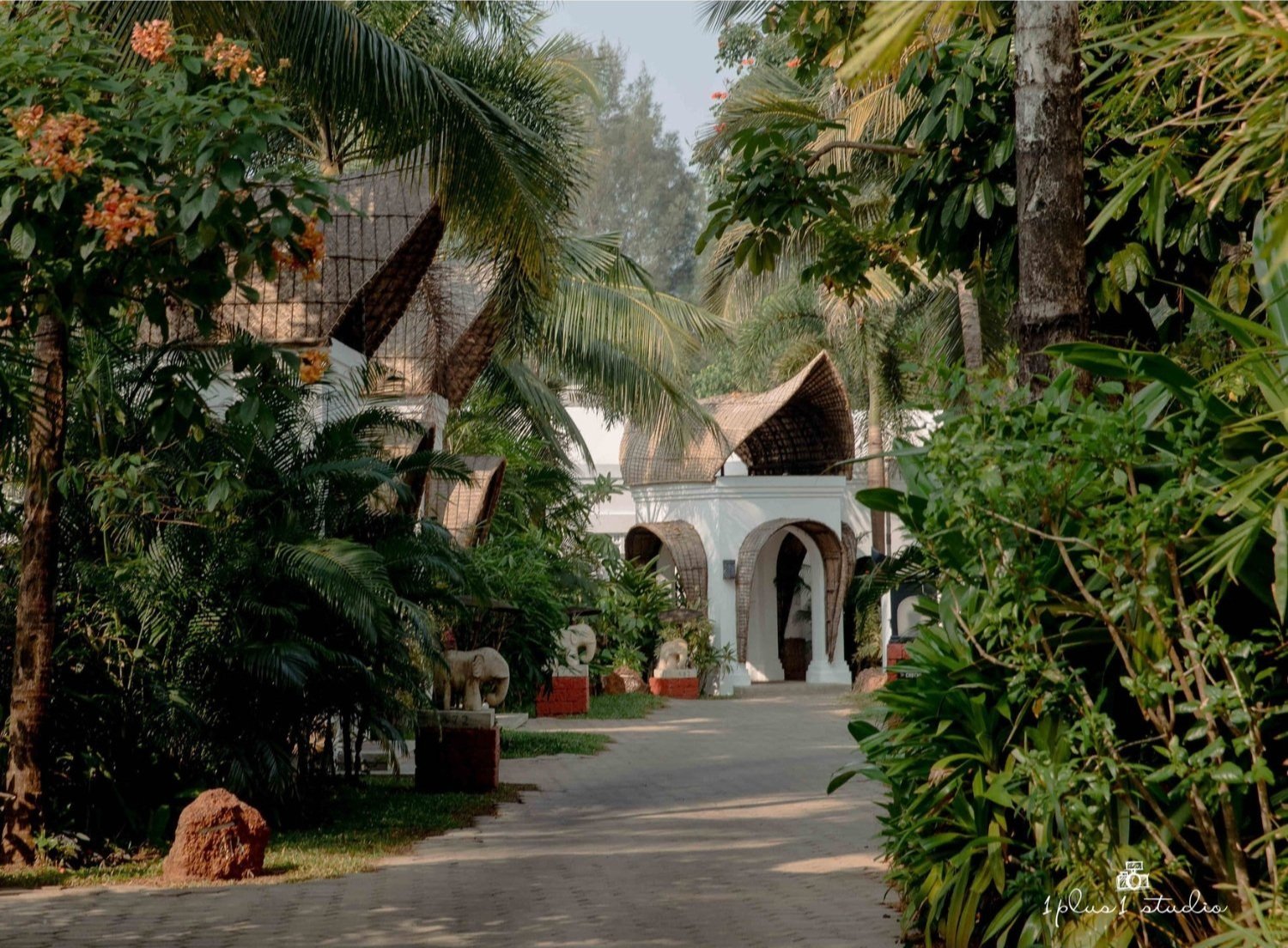 Kerala destination wedding with tropical floral decor