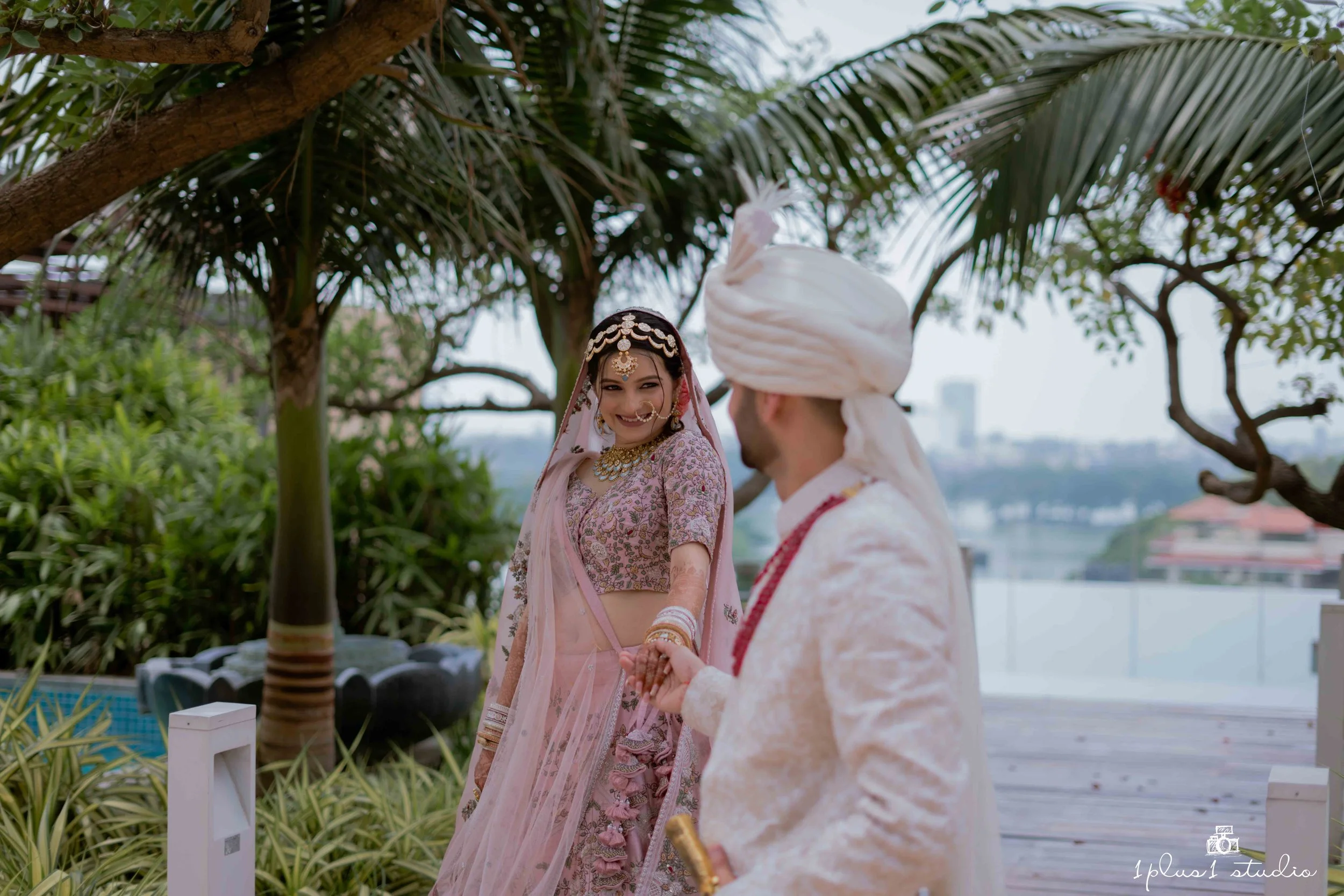 Luxury wedding reception at a five-star Bangalore hotel