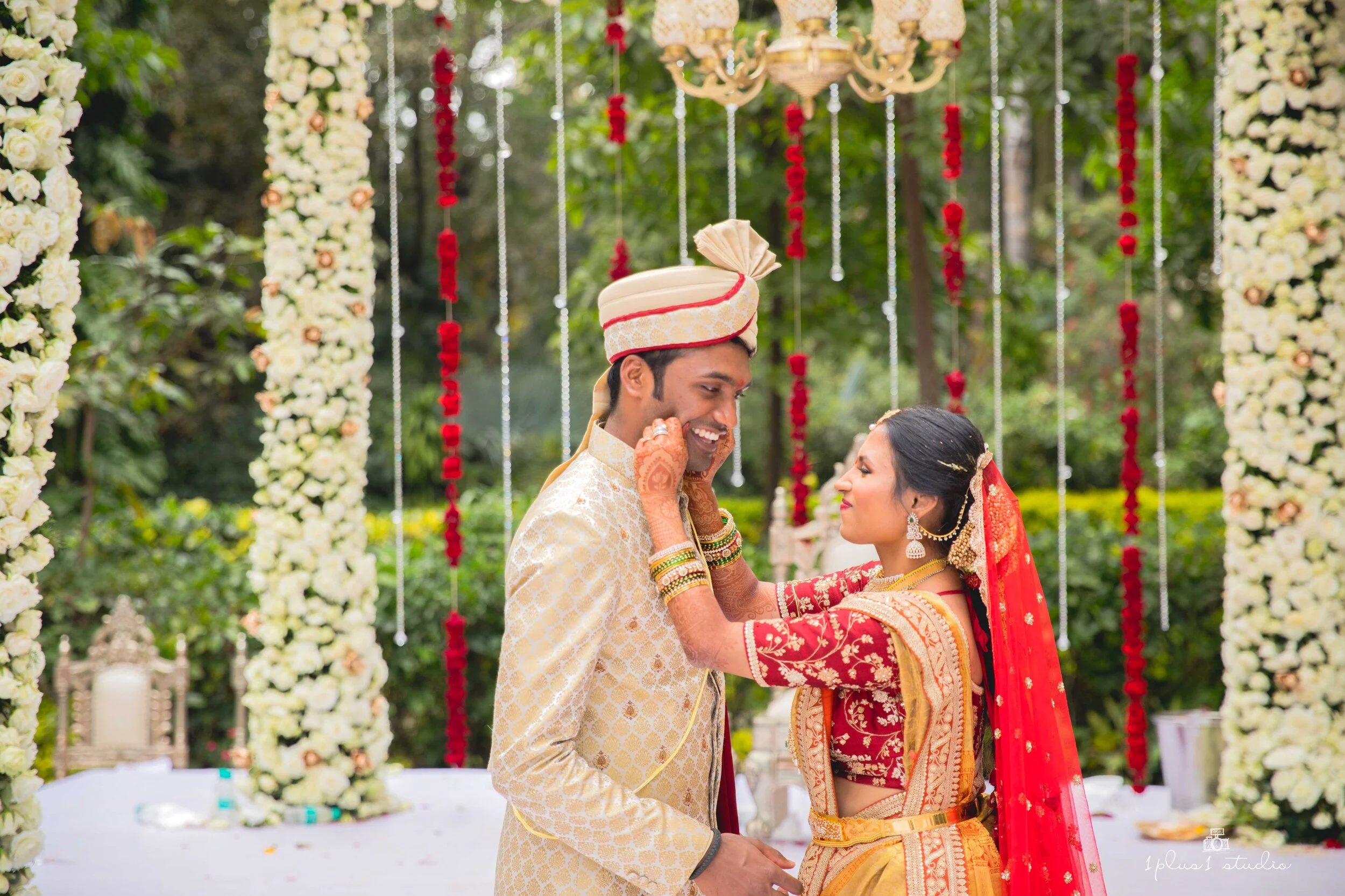 Taj West End Bangalore Grand Ballroom set for wedding reception elegant decor