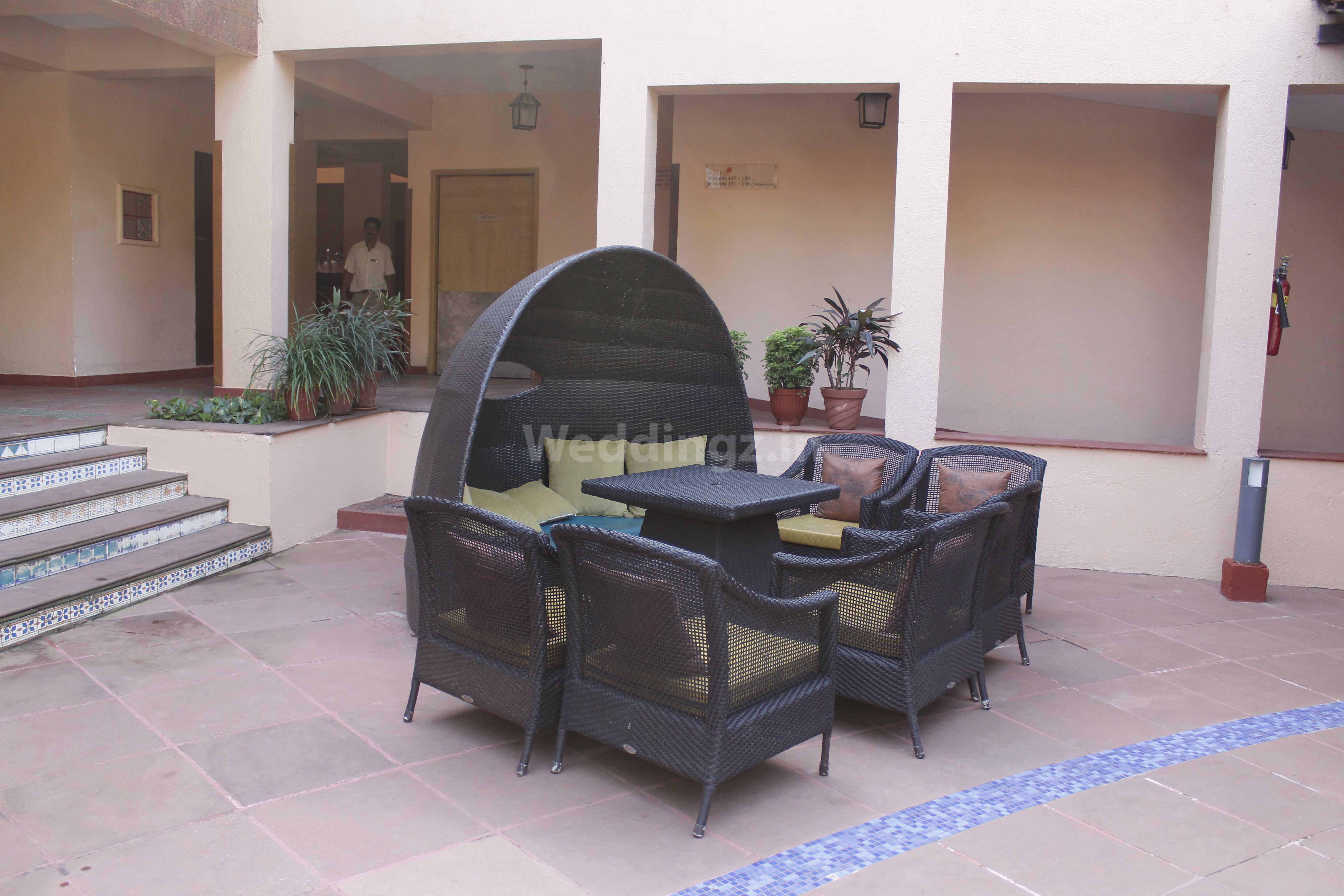Lemon Tree Amarante Beach Resort Goa candlelit wedding dinner by the pool — Panigrahana