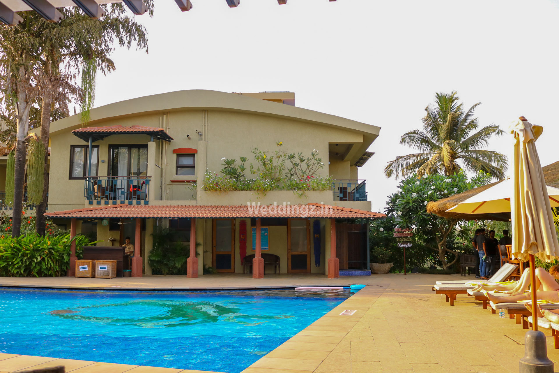 Betalbatim Estate Goa private villa wedding with paddy fields and sea backdrop — Panigrahana