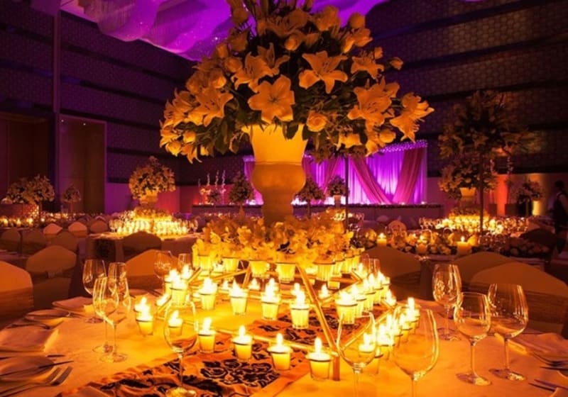 JW Marriott Bangalore grand ballroom reception