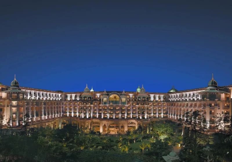 Pool terrace banquet at The Leela Palace Bangalore
