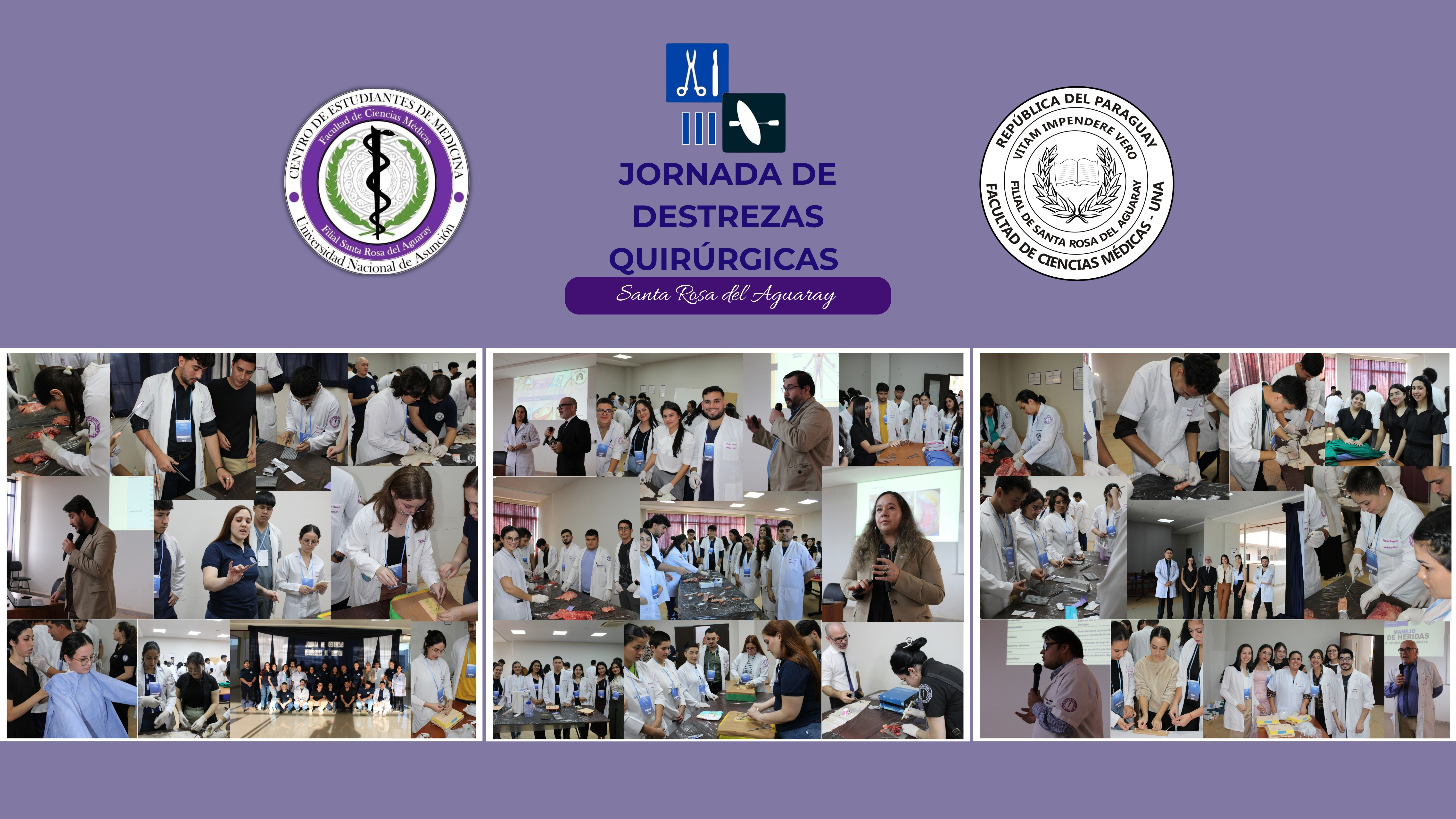 III Edición de la Jornada de Destrezas Quirúrgicas en la FCM UNA Sede Santa Rosa del Aguaray