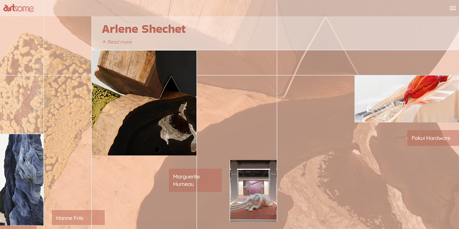 Website preview of Artsome