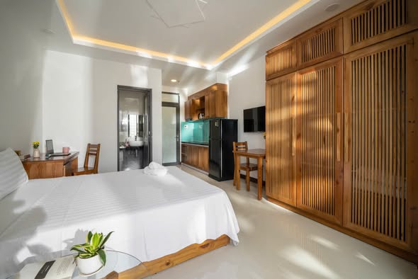 Premium Studio Near Phuoc My Beach with Wood Interiors — photo 4