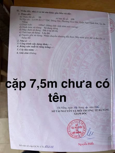 Prime Land Plot in Khu Dong Hai for Sale — photo 5