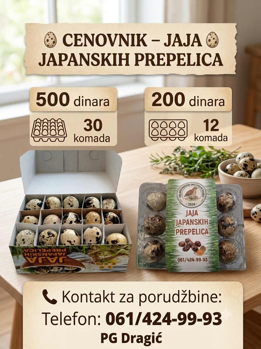 Jaja japanske prepelice