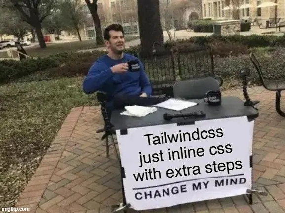 Meme tentang tailwind css