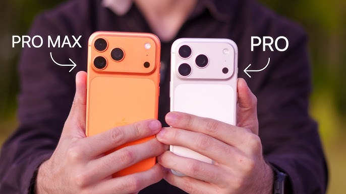 iPhone 17 pro vs 17 Pro Max camera