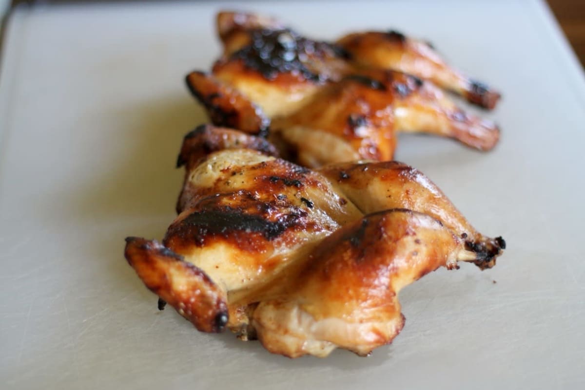 Photo of Dina’s Grilled Cornish Hens