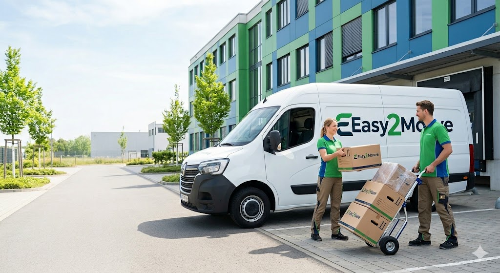 Umzugsteam beim Verladen