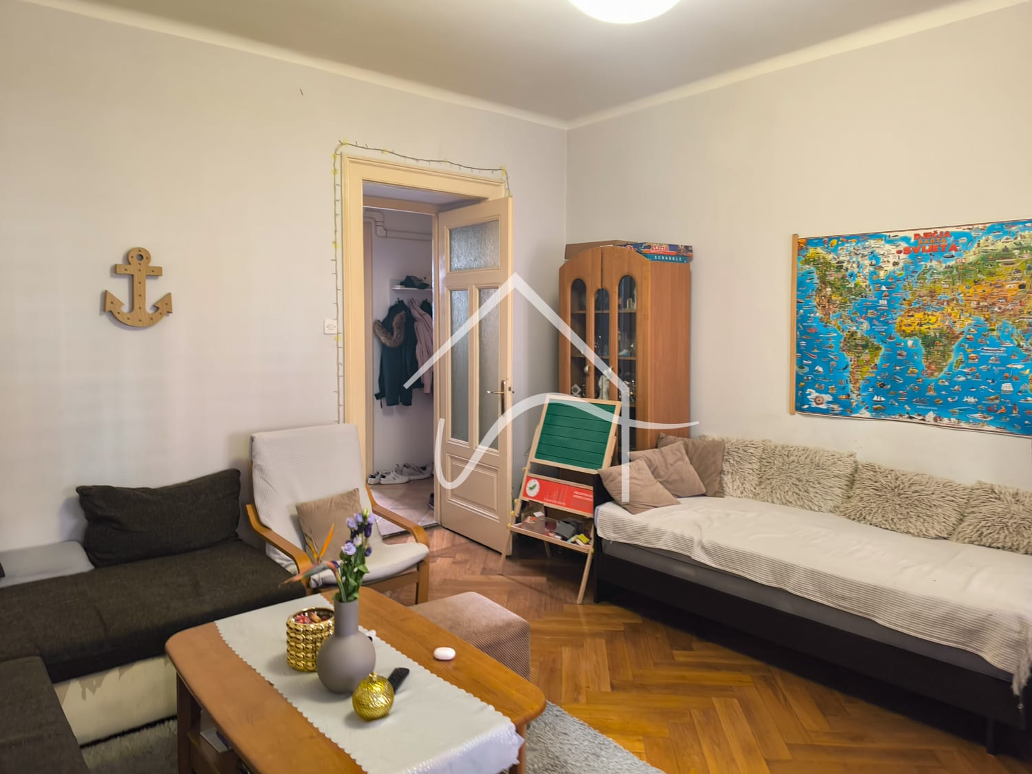 RIJEKA, Brajda, 3-sob. stan na top poziciji, 85 m2, secesijska zgrada (prodaja) — fotografija 1