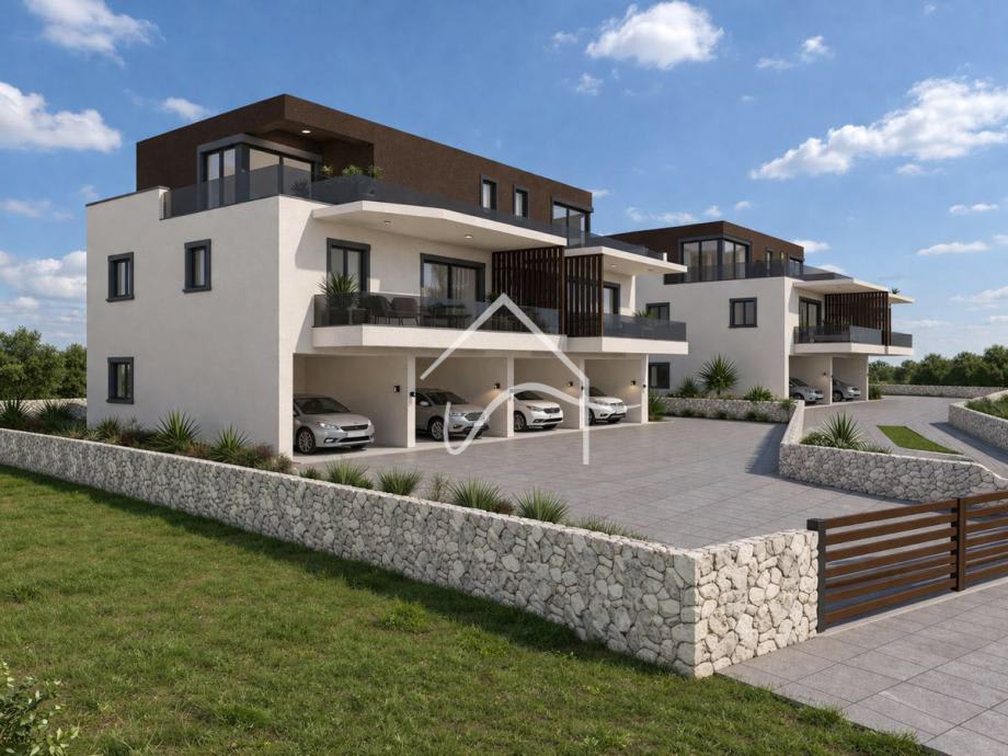 ŠIBENIK-BRODARICA, top stanovi u novogradnji, 63 -76 m2, 300m od mora (prodaja)