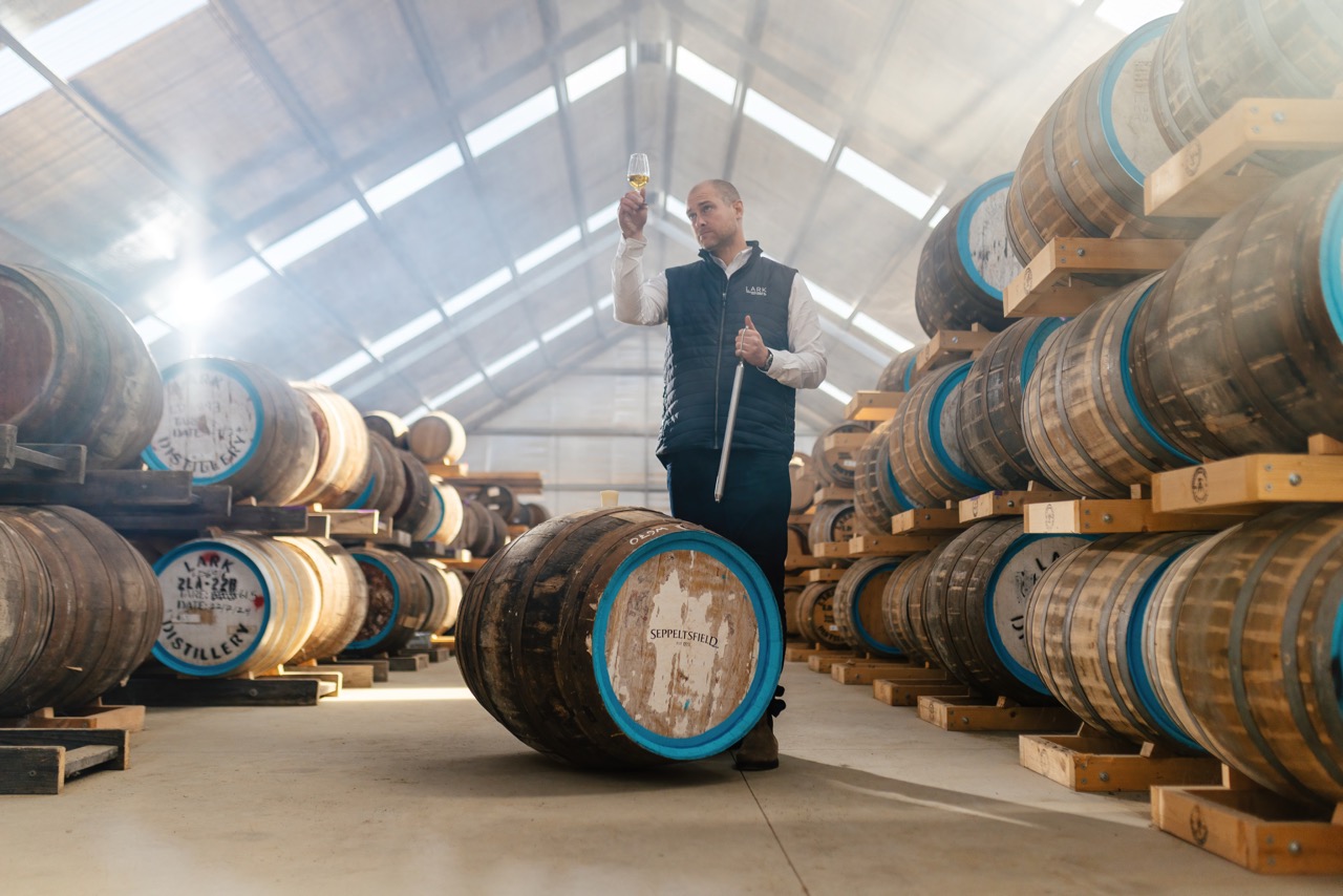 Chris Thomson’s journey from rocking stages to rocking stills as Lark’s master distiller