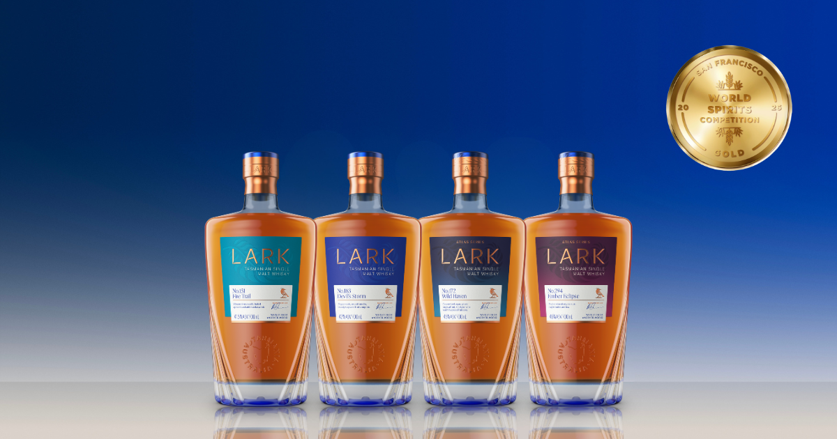 LARK Distilling celebrates five Gold medals at San Francisco World Spirits Competition