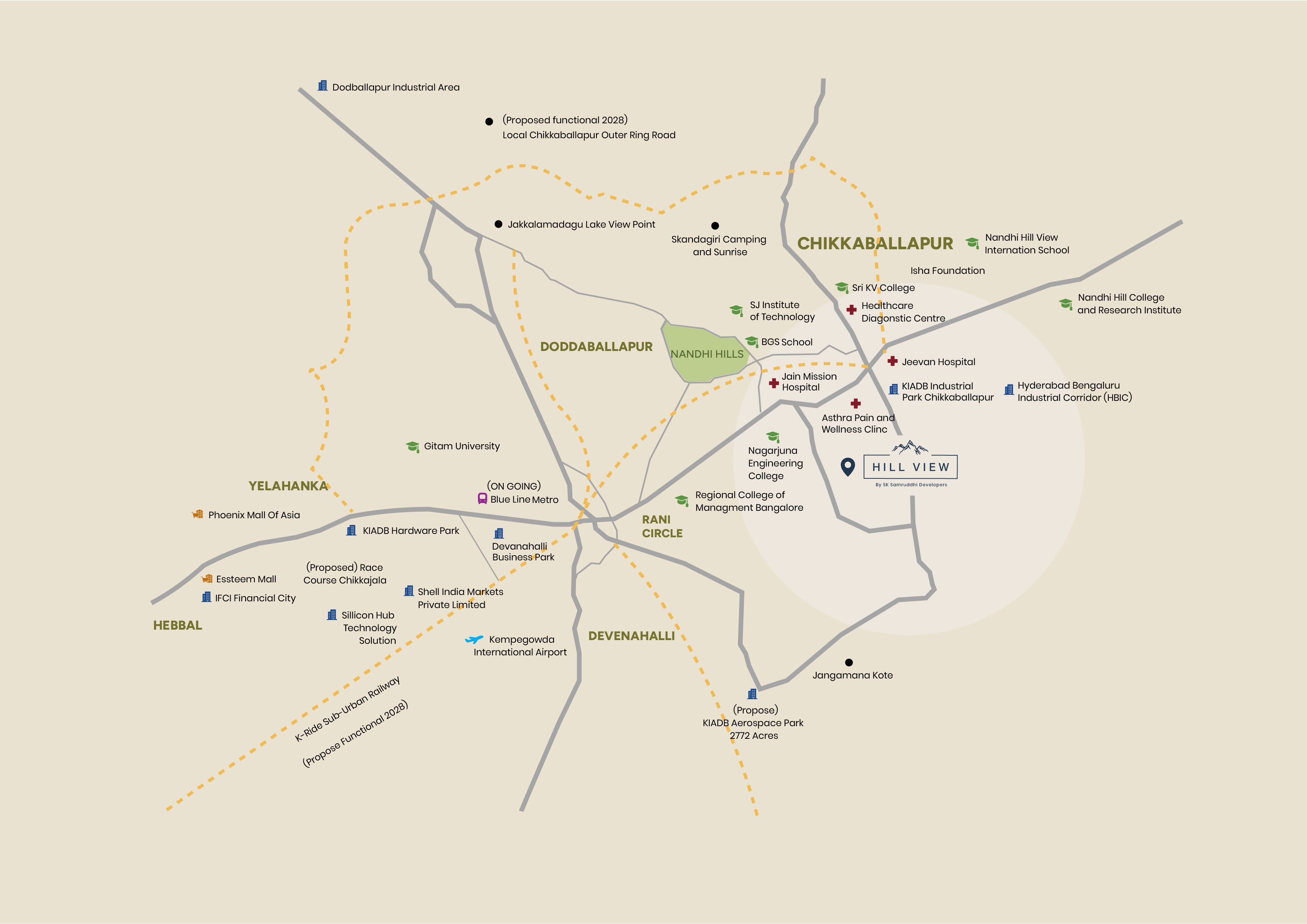Hill View location map