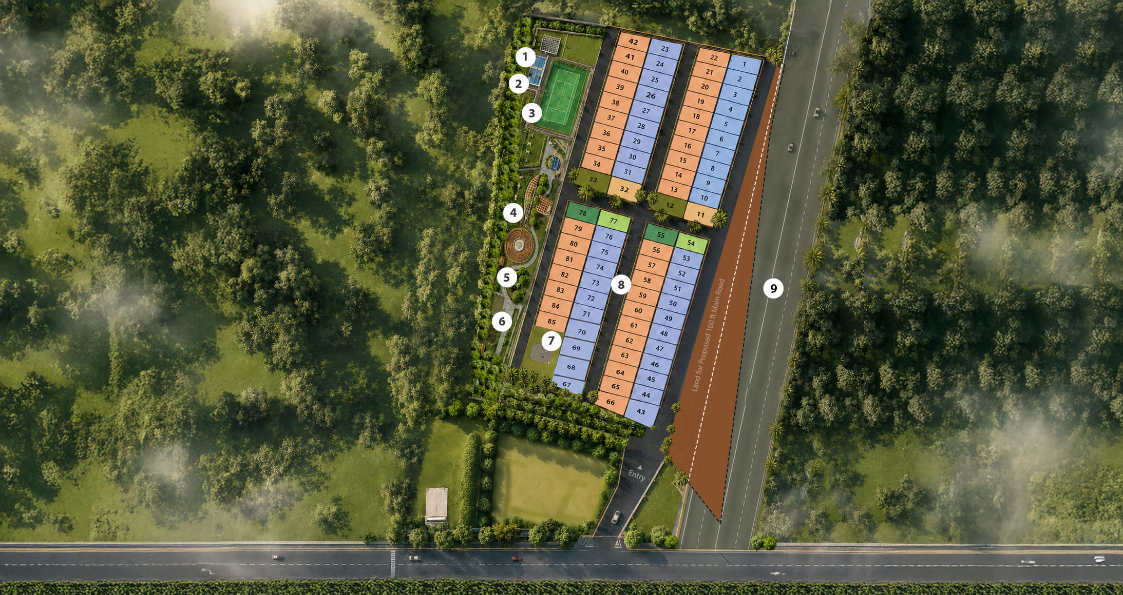 Hill View plotted development master plan