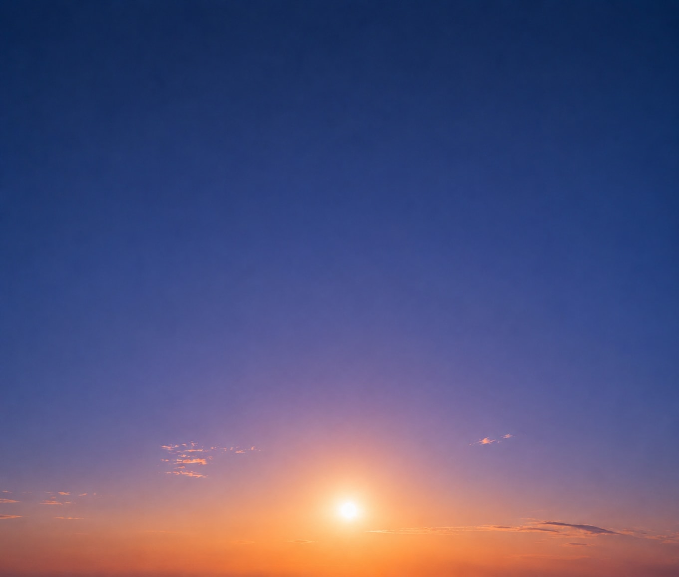Sunrise sky over the hills