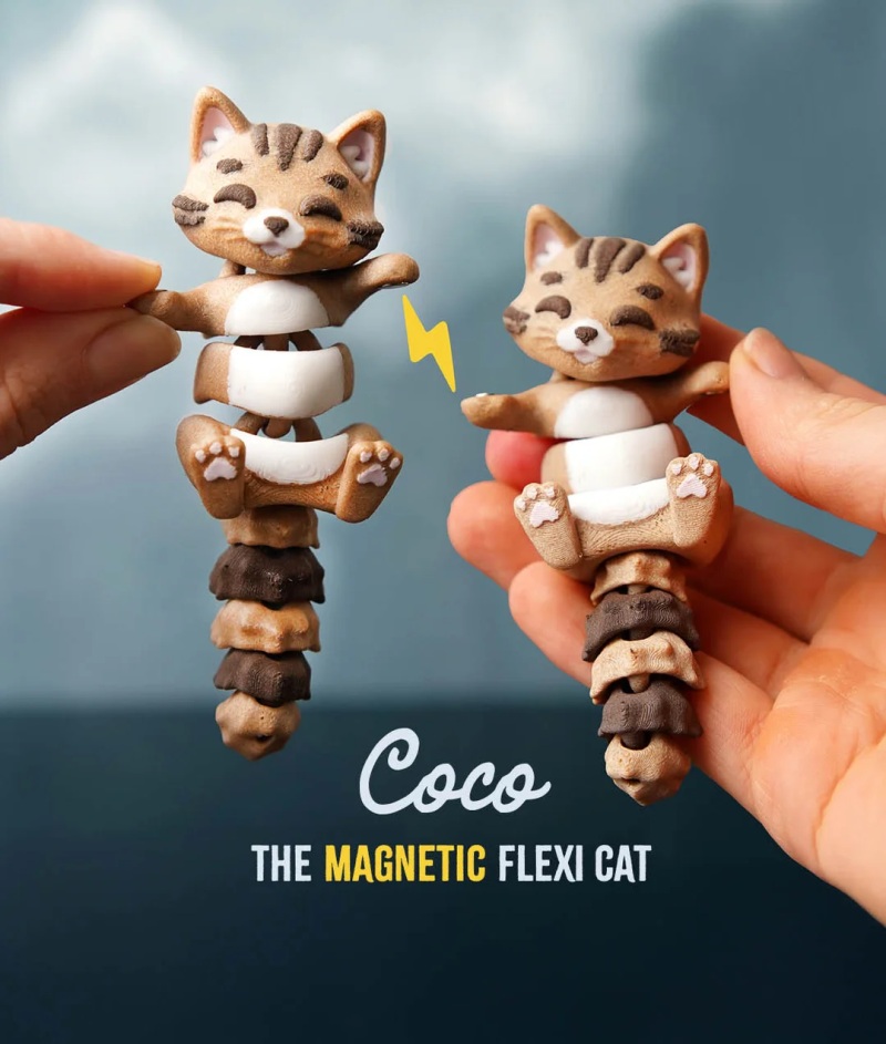 Chat Flexible — Impression 3D Tunisie