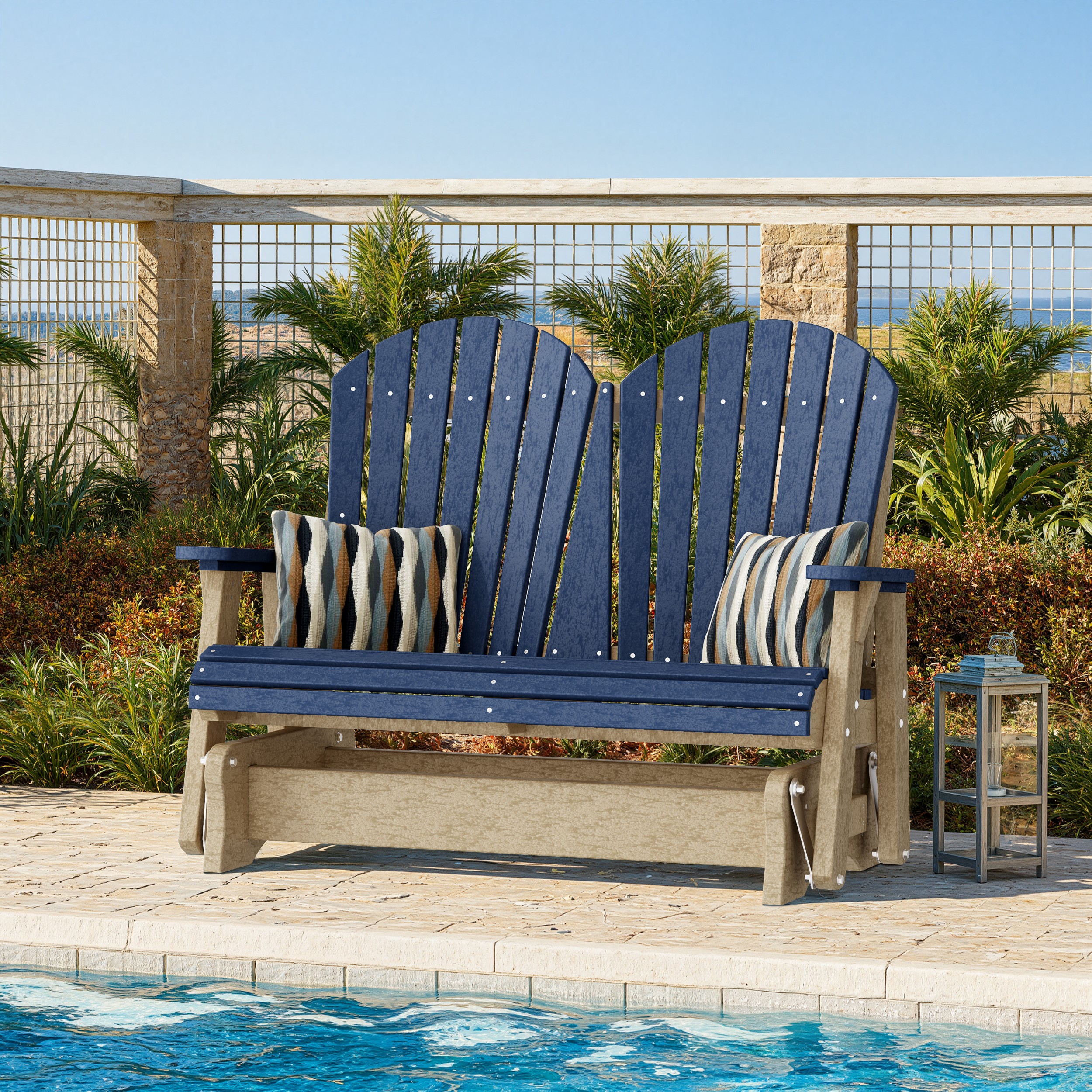 Heritage Double Adirondack Glider