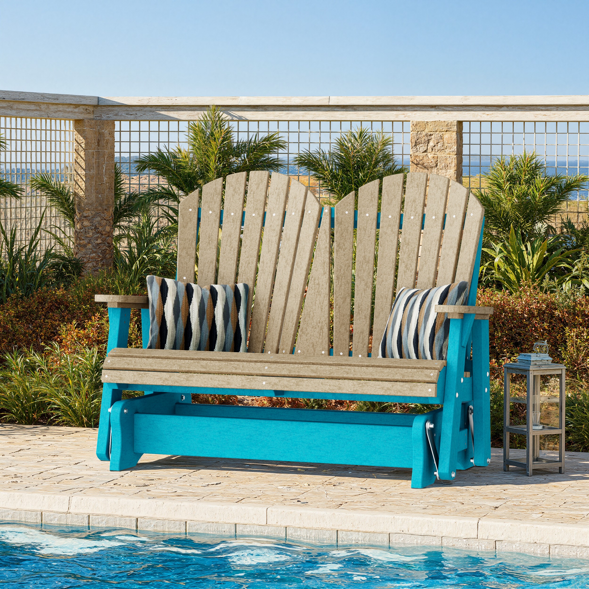 Heritage Double Adirondack Glider