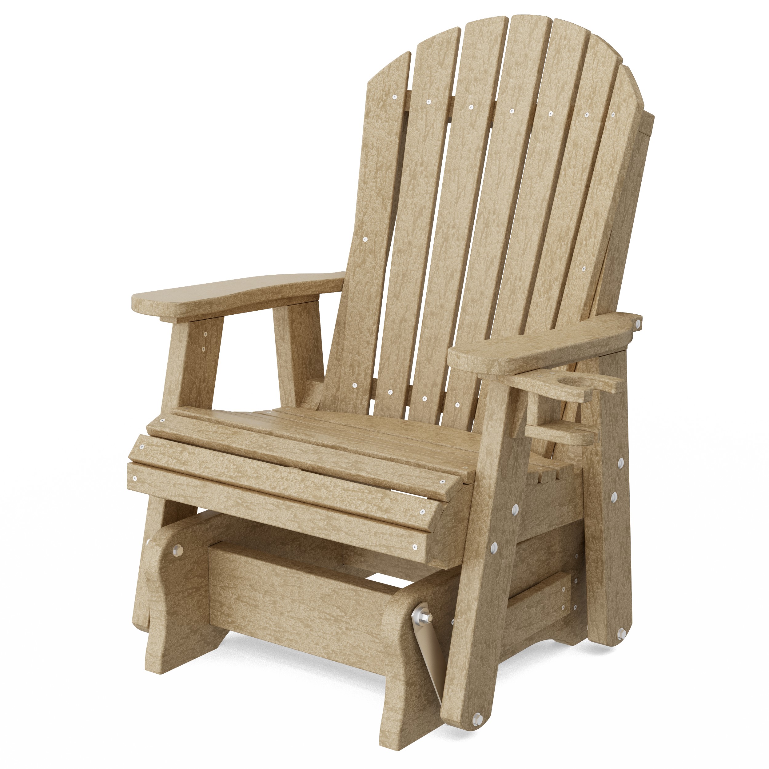 Heritage Adirondack Glider Chair with Cup Holder