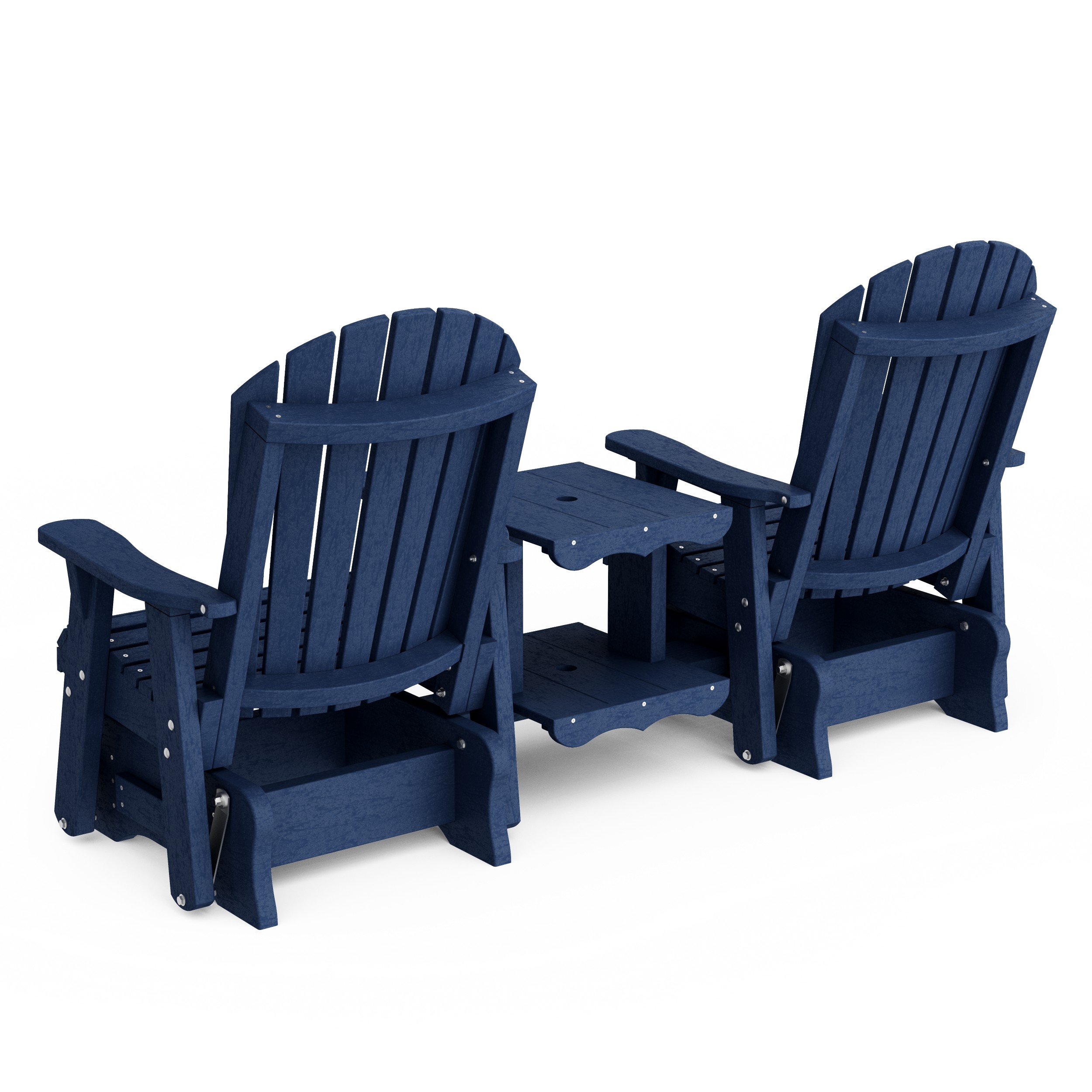 Heritage Adirondack Glider Chair Set with Center Table