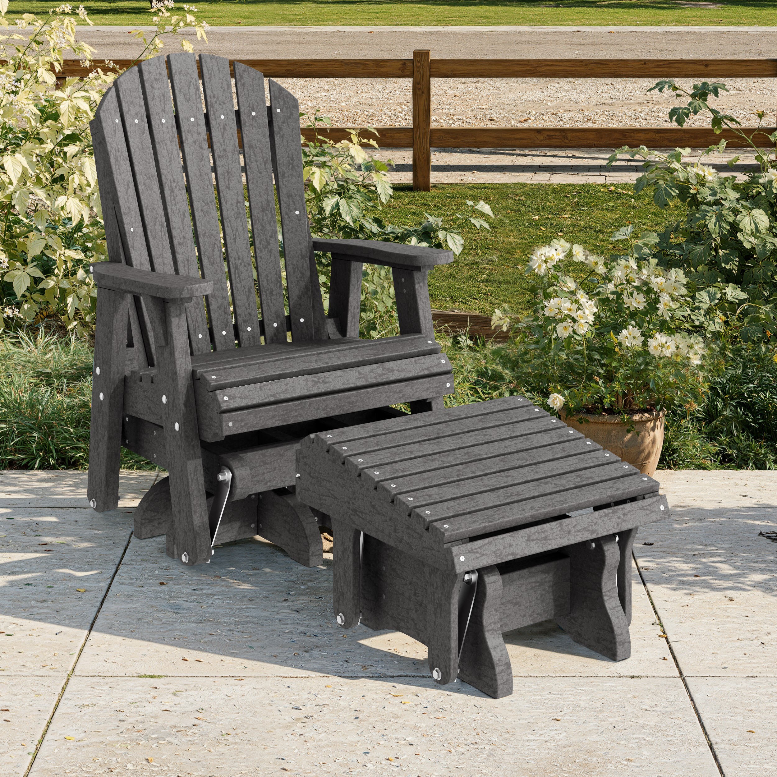 Heritage Adirondack Glider Ottoman