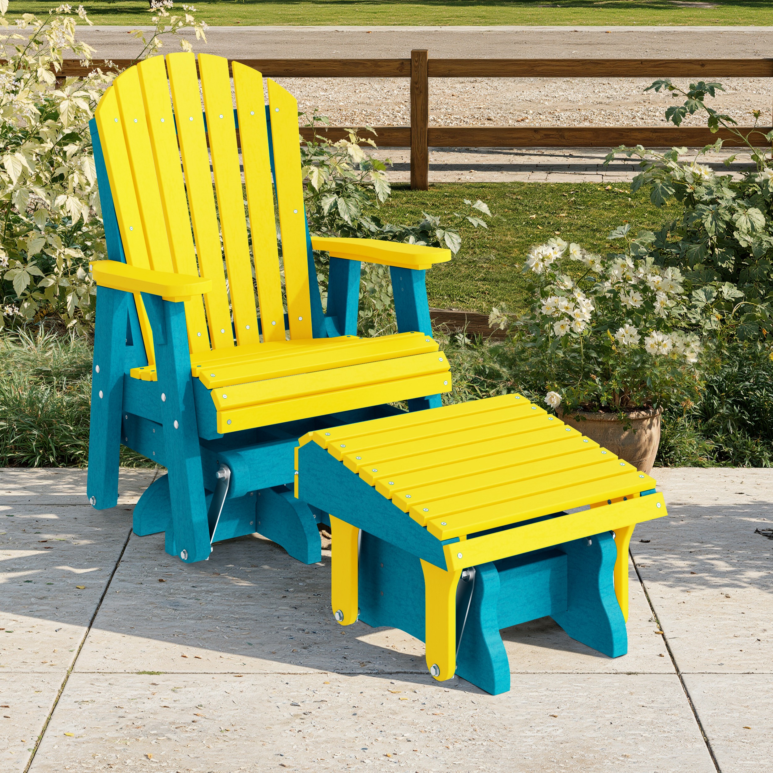 Heritage Adirondack Glider Ottoman