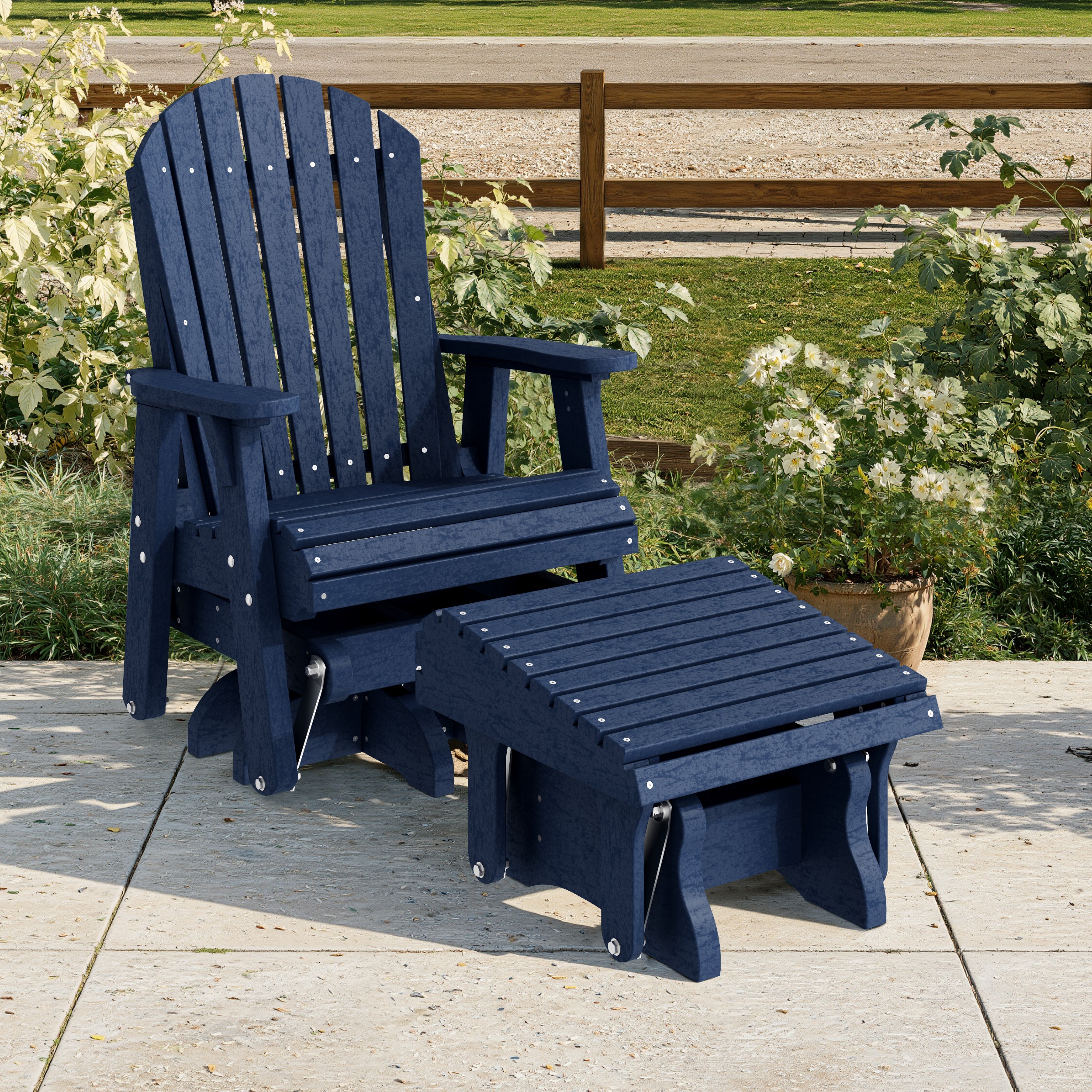 Heritage Adirondack Glider Ottoman