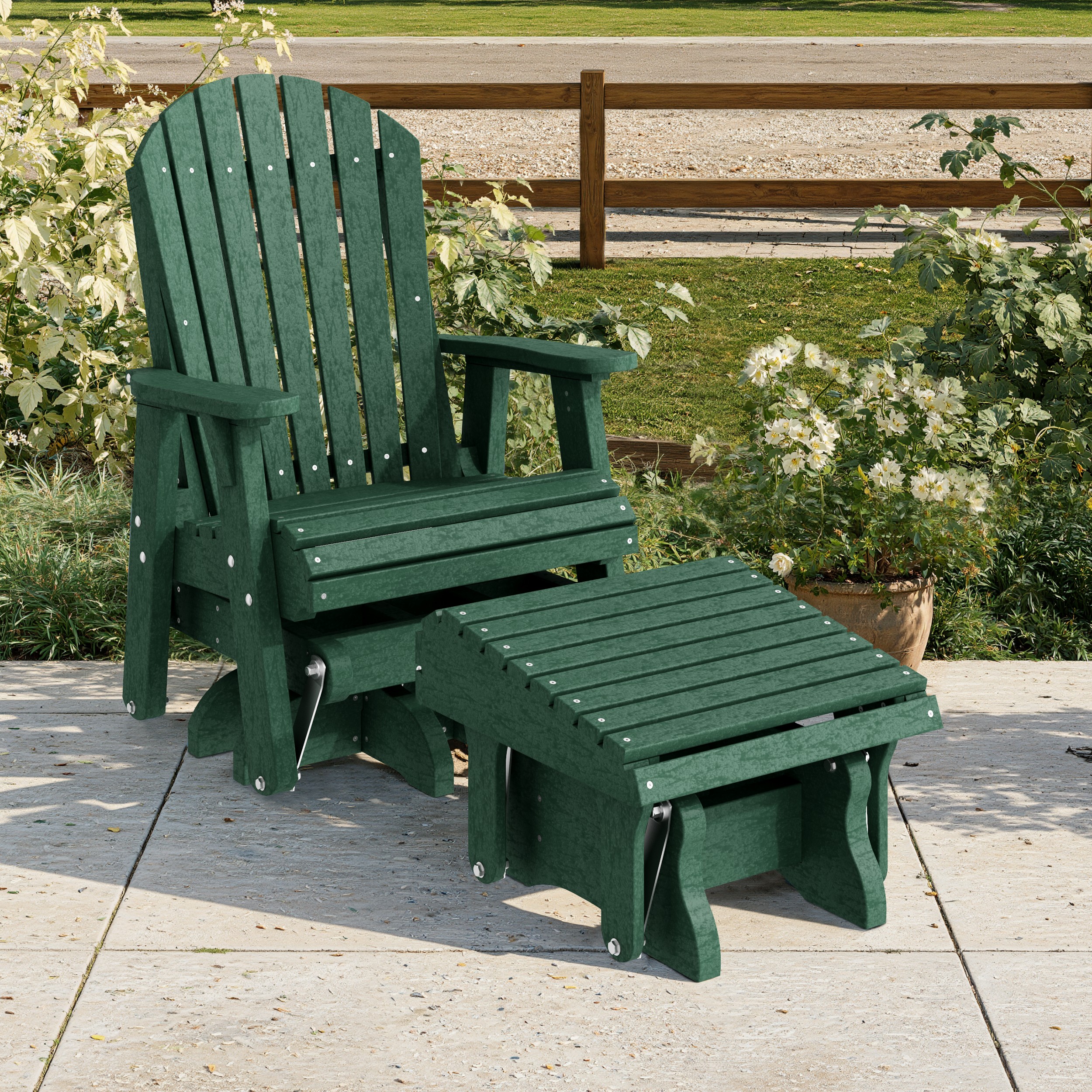 Heritage Adirondack Glider Ottoman