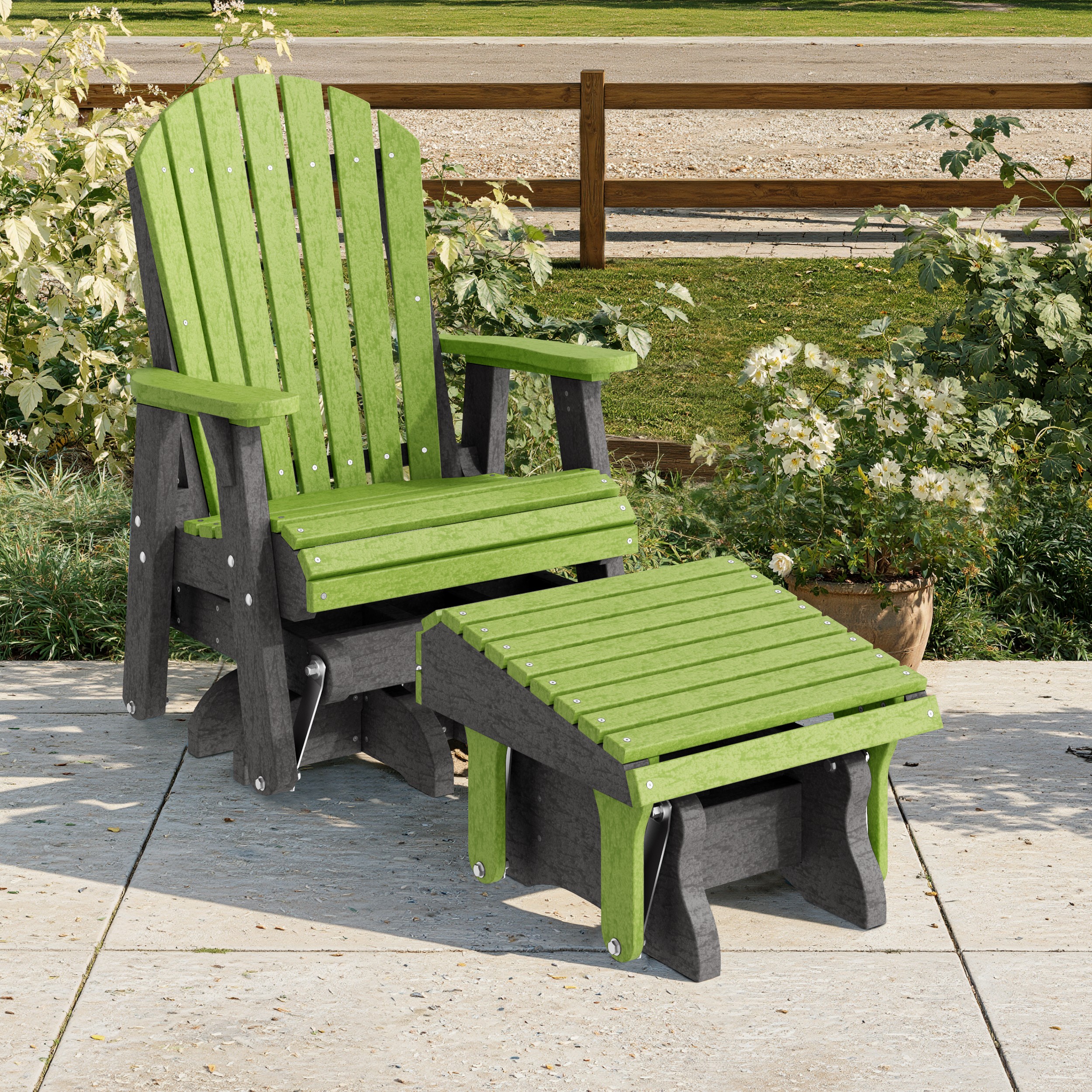 Heritage Adirondack Glider Ottoman