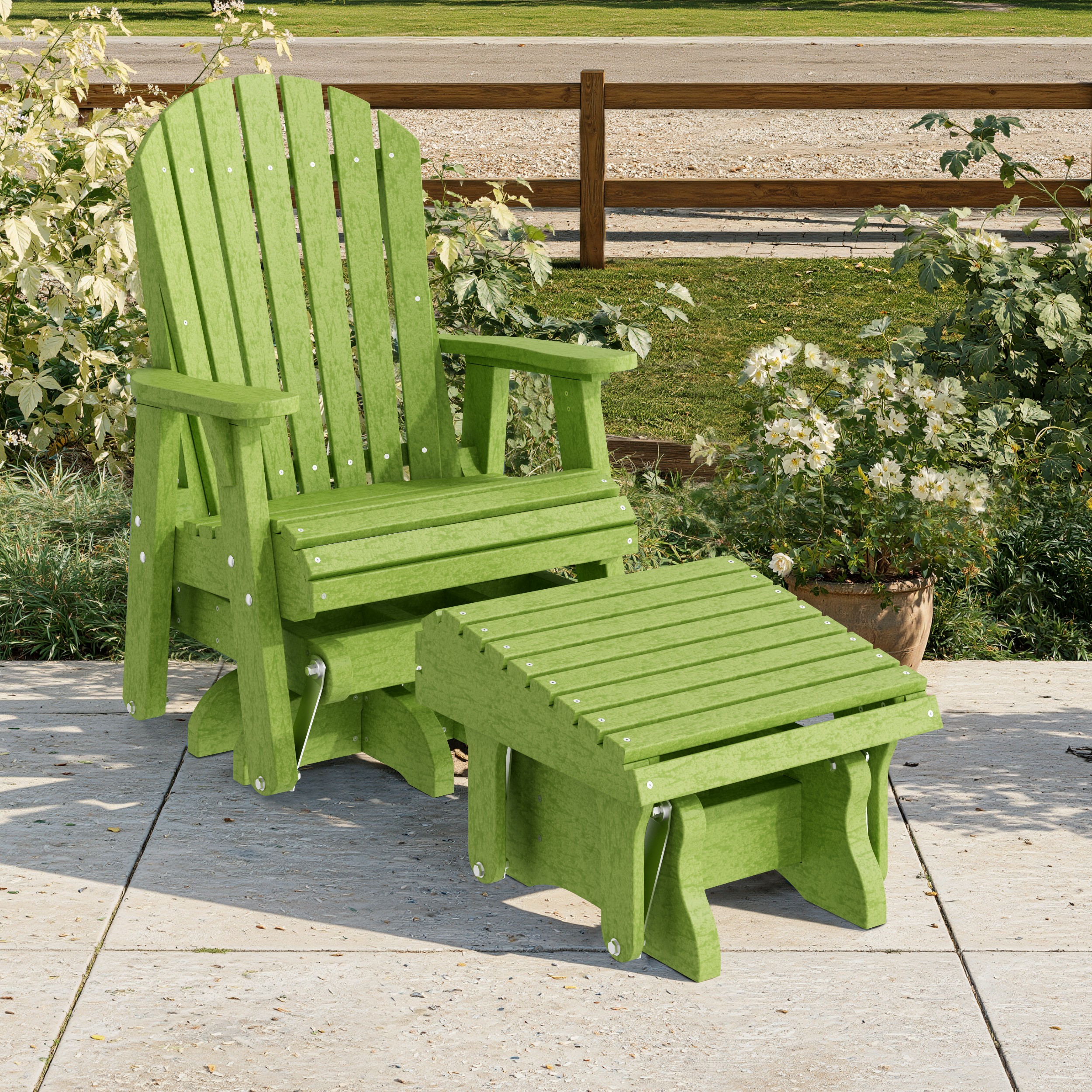 Heritage Adirondack Glider Ottoman