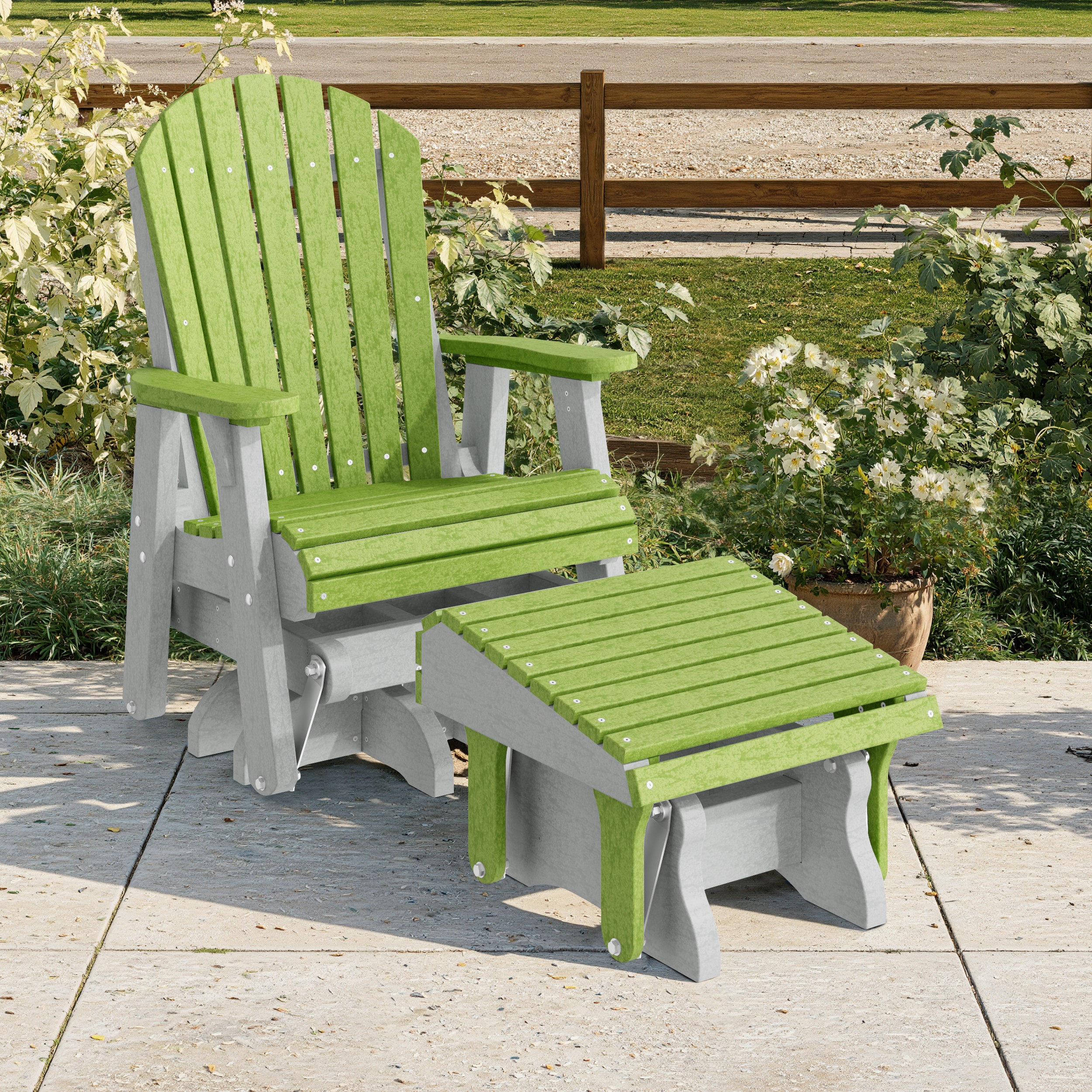 Heritage Adirondack Glider Ottoman