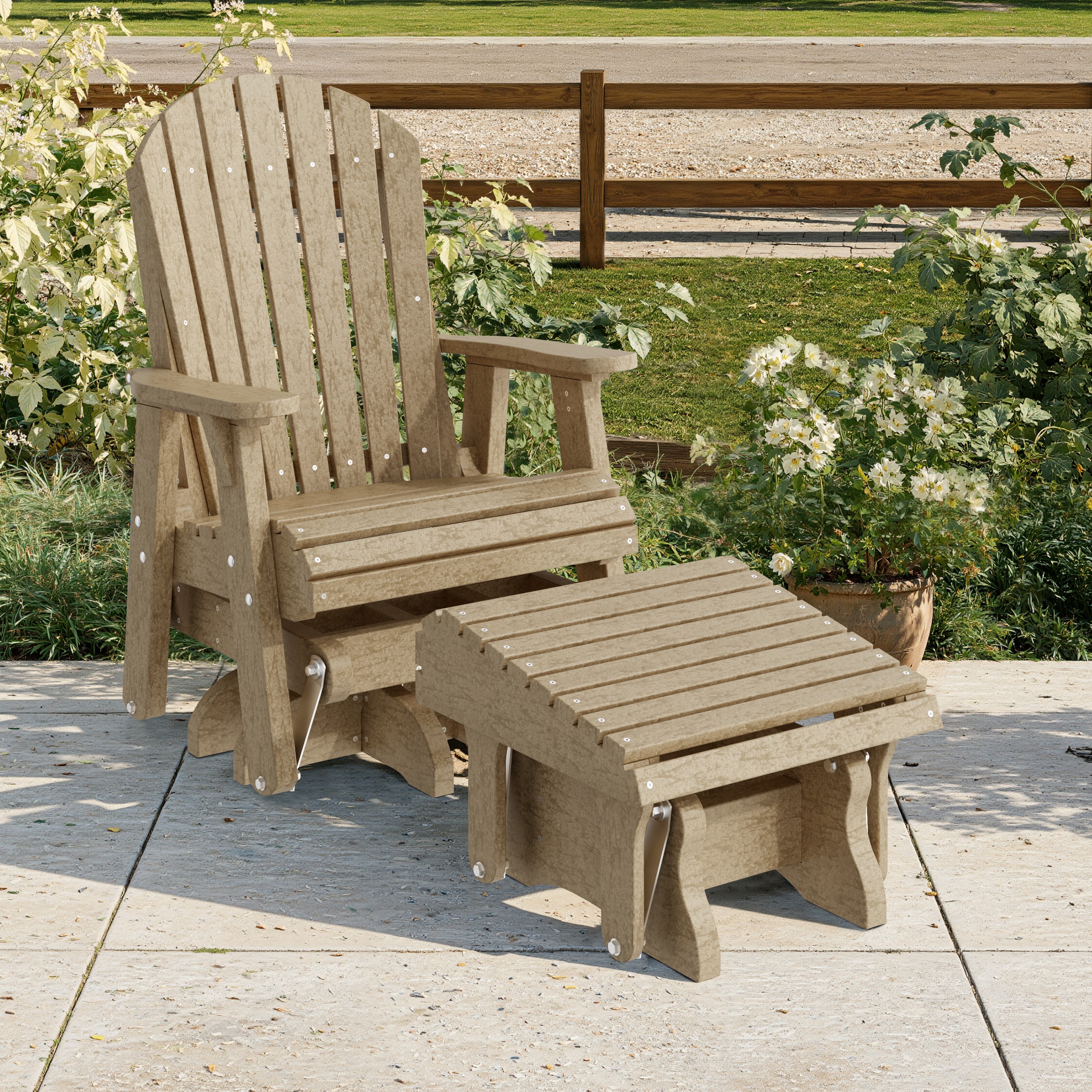 Heritage Adirondack Glider Ottoman