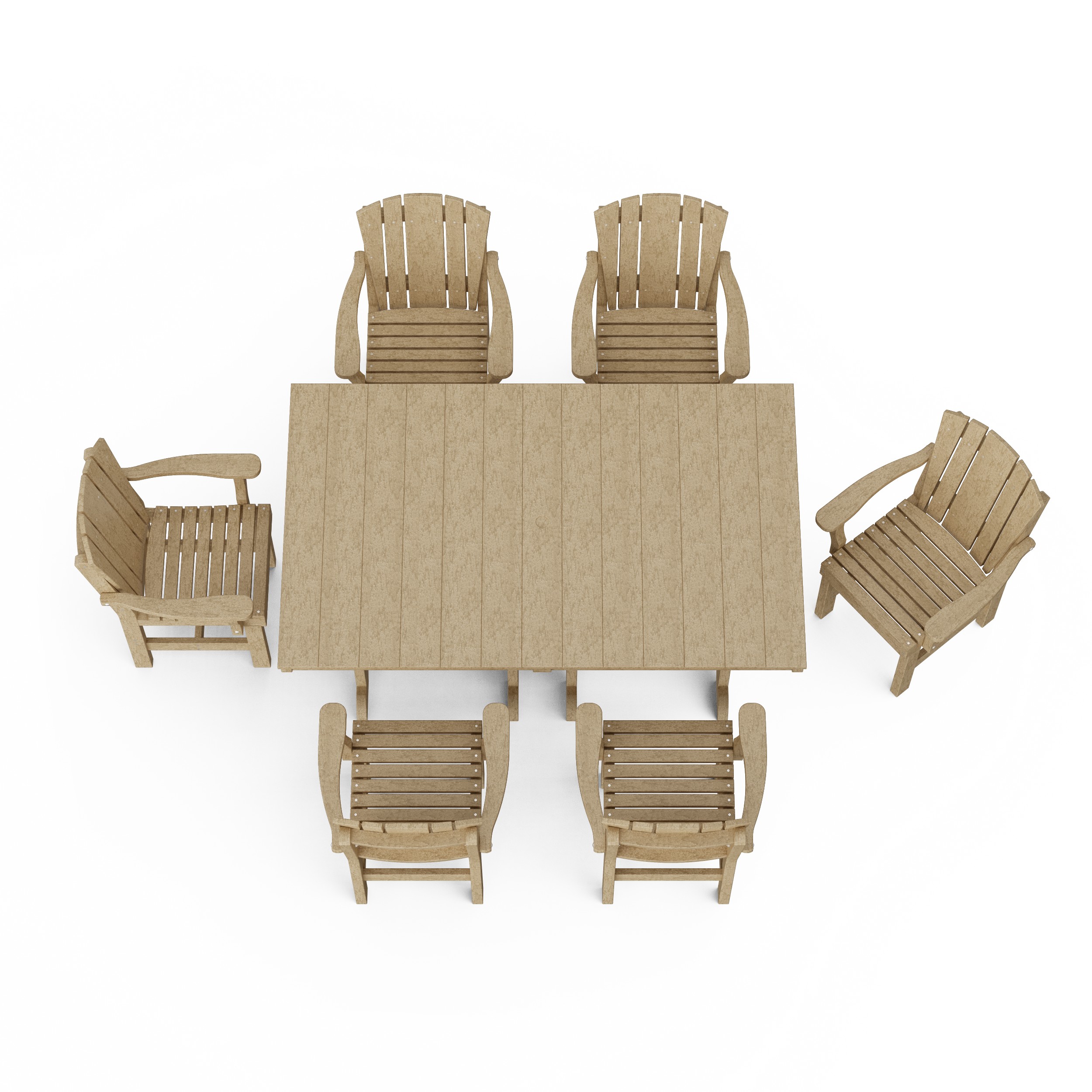 Heritage 7-Piece Arm Chair Rectangular Dining Set