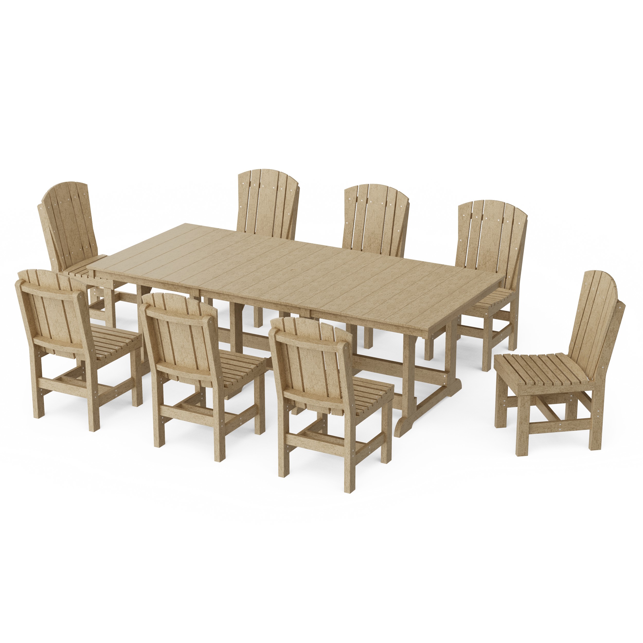 Heritage 9-Piece Side Chair Rectangular Dining Set