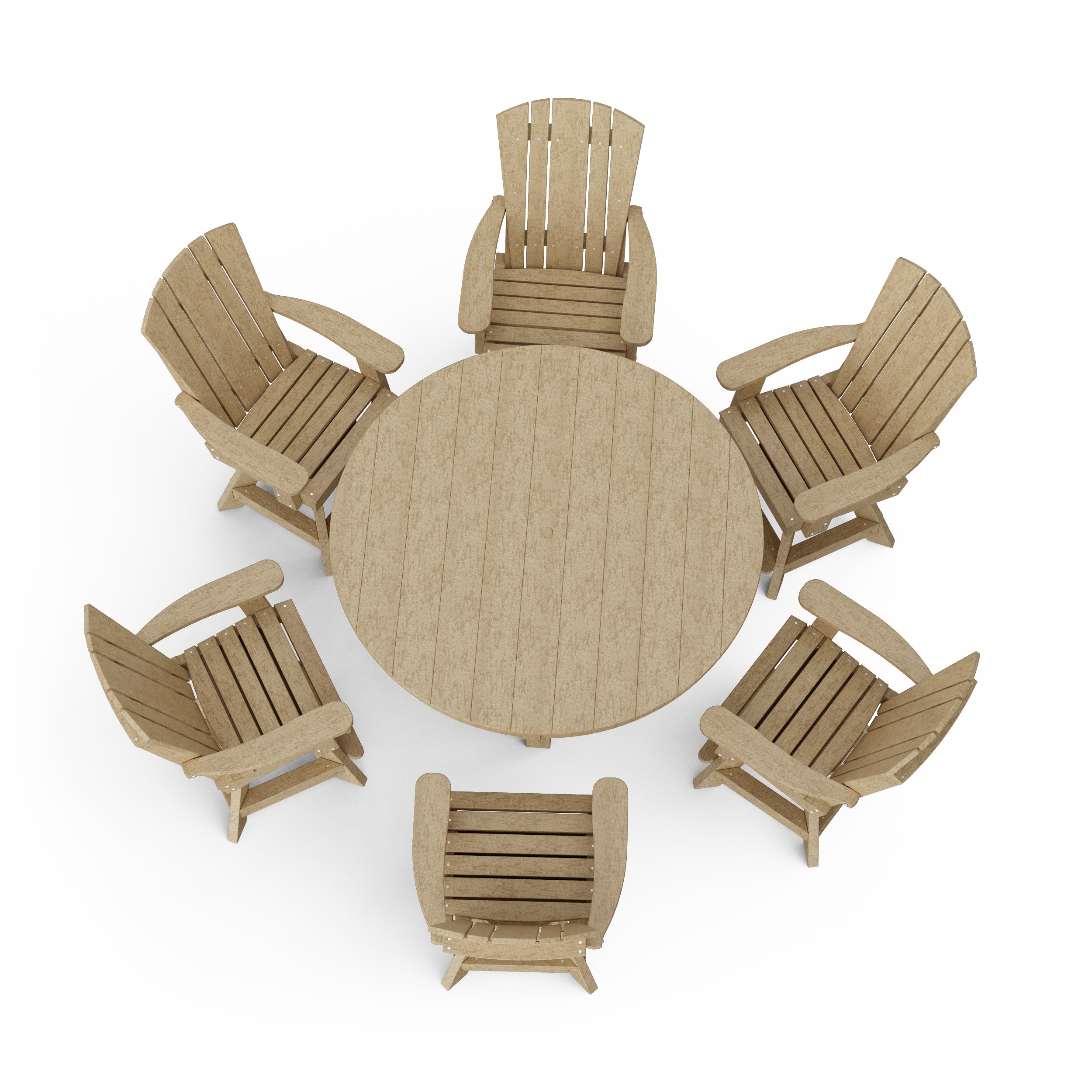 Heritage 7-Piece Round Counter Height Dining Set with Swivel Chairs