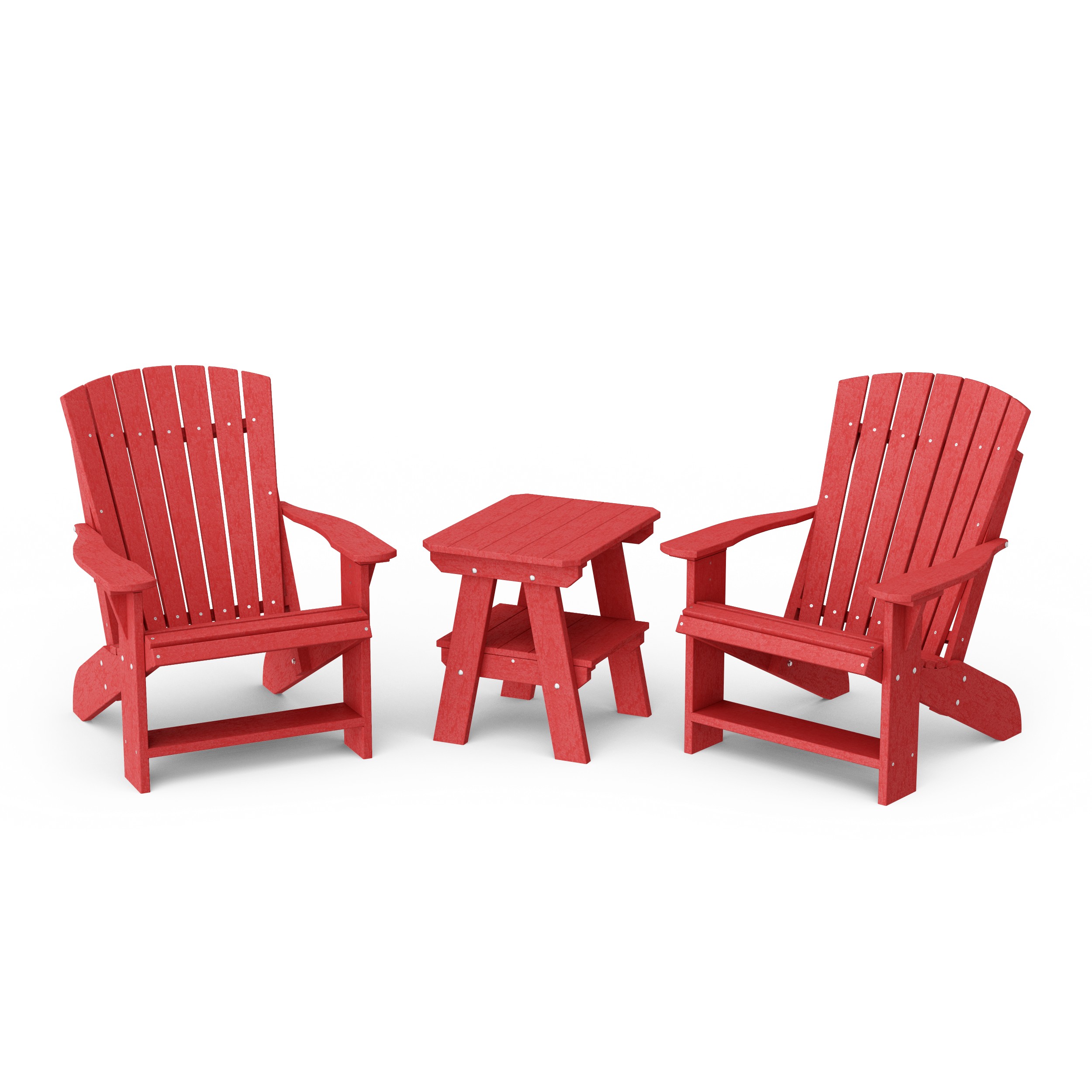 Heritage 3-Piece Adirondack Chair Set with Side Table