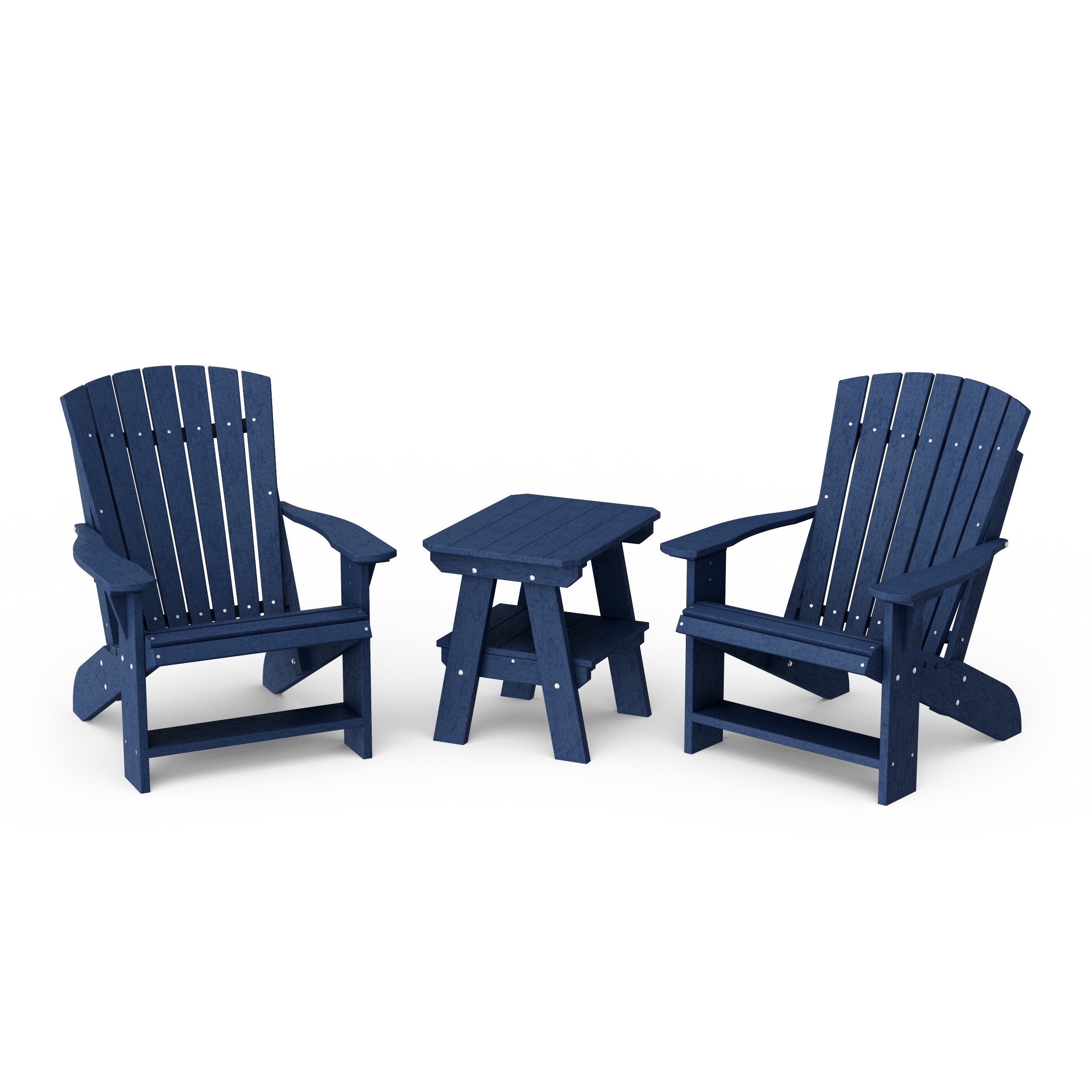Heritage 3-Piece Adirondack Chair Set with Side Table